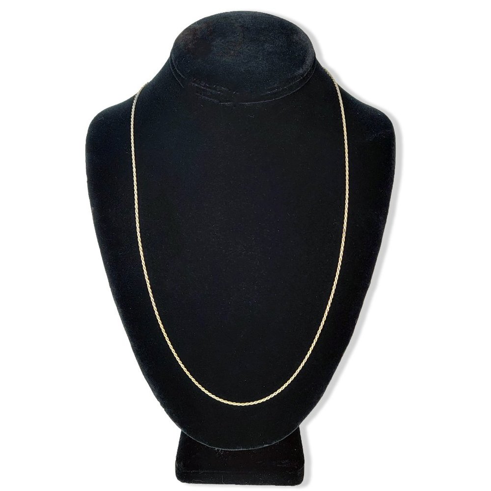 Vintage 925 Sterling Silver Braided Chain Necklace ITALY EAS